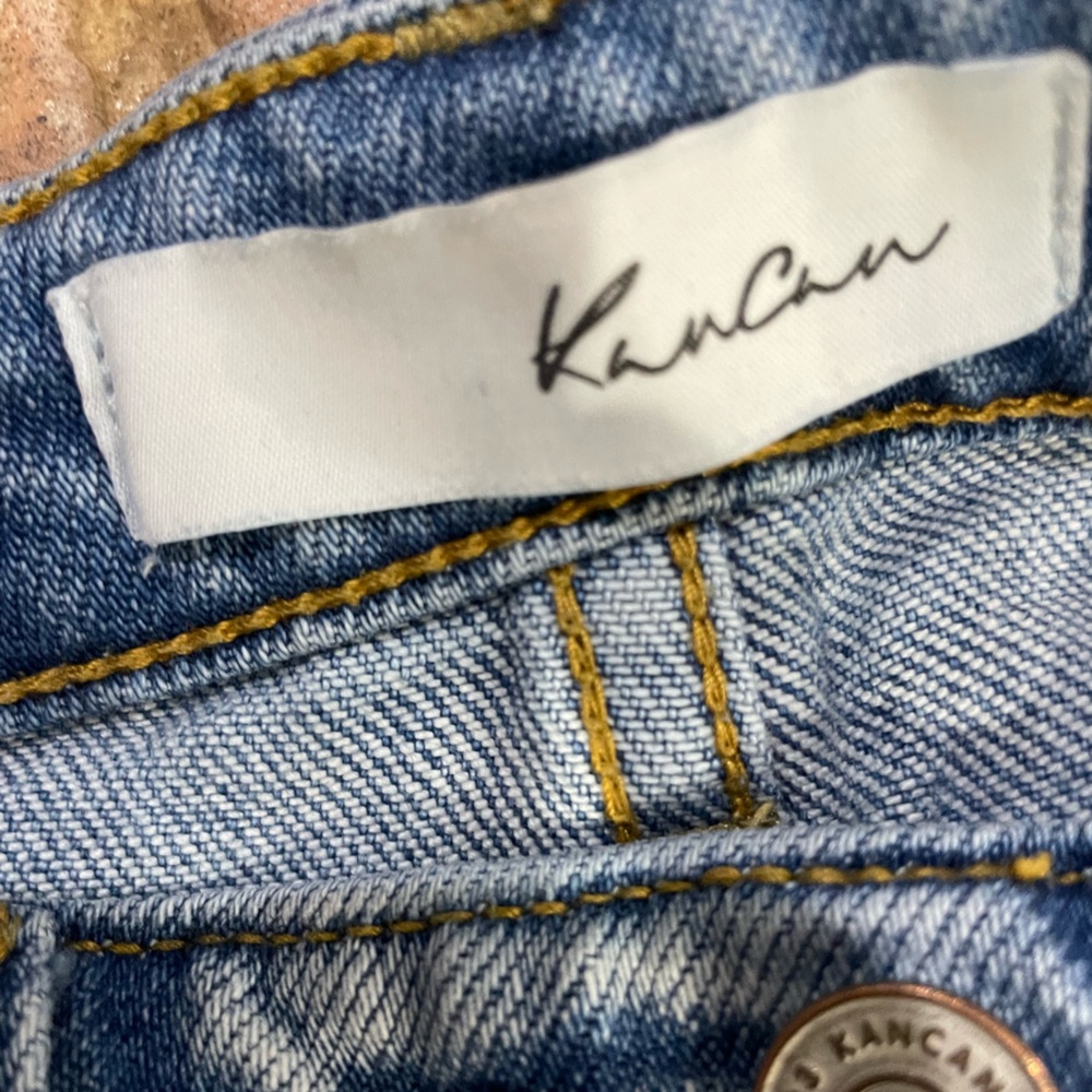 Womens distressed kancan jeans